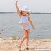 2pcs Set Baby Girl Swimsuit Bathing Suits Beach Bikini Light Blue 3-4T B07QGNDMKC